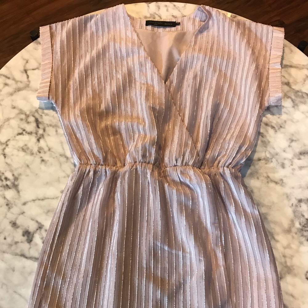 Pink Textured Sleeveless Dress